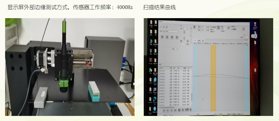 顯示屏測量掃描，顯示屏側(cè)厚